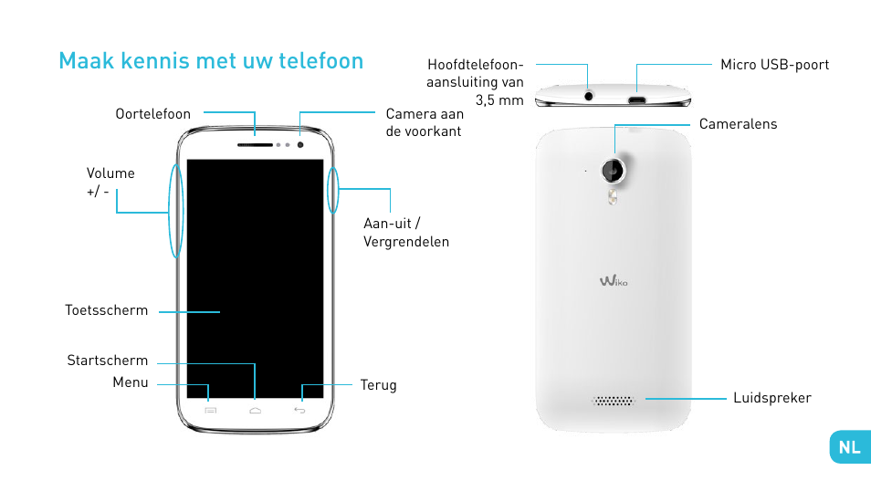Maak kennis met uw telefoon | Wiko CINK FIVE User Manual | Page 151 / 194