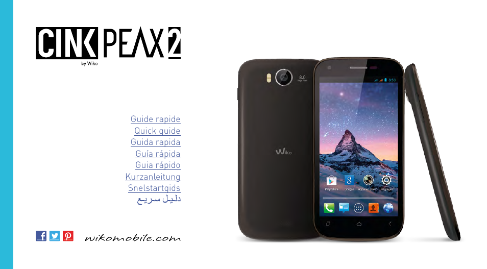 Wiko CINK PEAX 2 User Manual | 194 pages