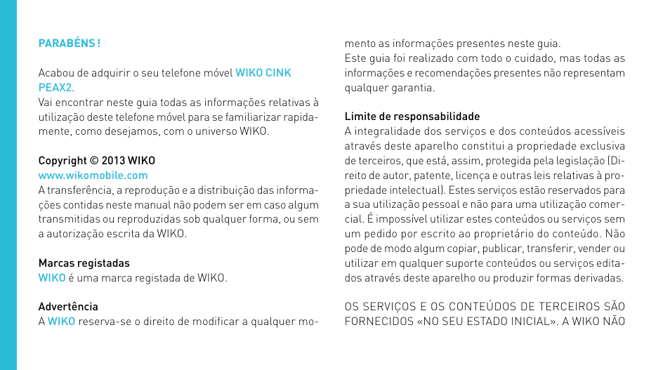 Wiko CINK PEAX 2 User Manual | Page 100 / 194