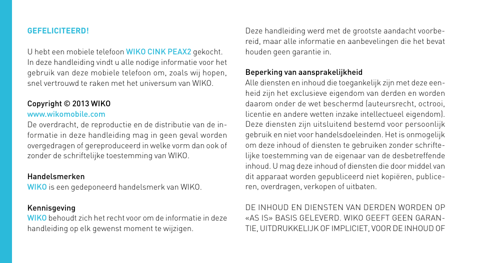 Wiko CINK PEAX 2 User Manual | Page 148 / 194