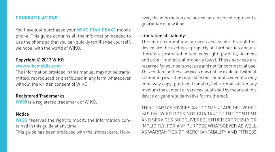 Wiko CINK PEAX 2 User Manual | Page 28 / 194