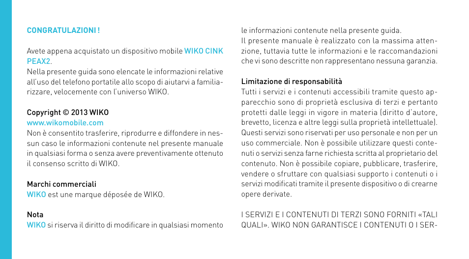 Wiko CINK PEAX 2 User Manual | Page 52 / 194