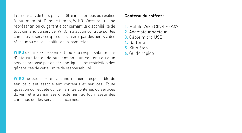 Wiko CINK PEAX 2 User Manual | Page 6 / 194