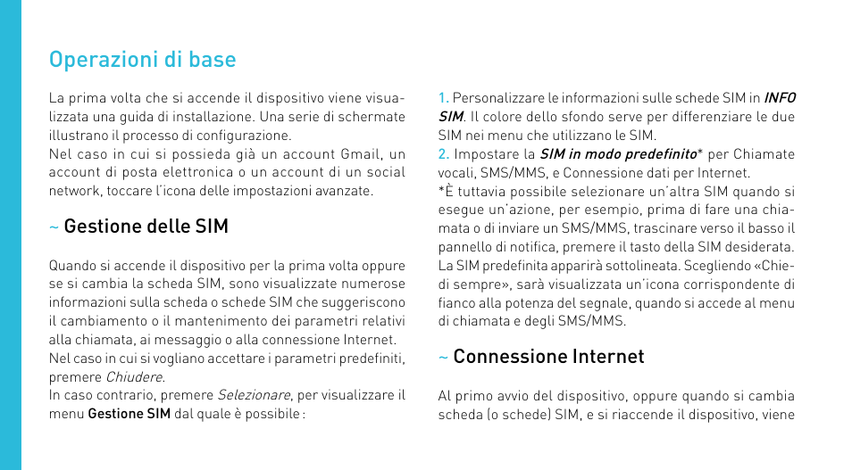 Operazioni di base | Wiko CINK PEAX 2 User Manual | Page 60 / 194