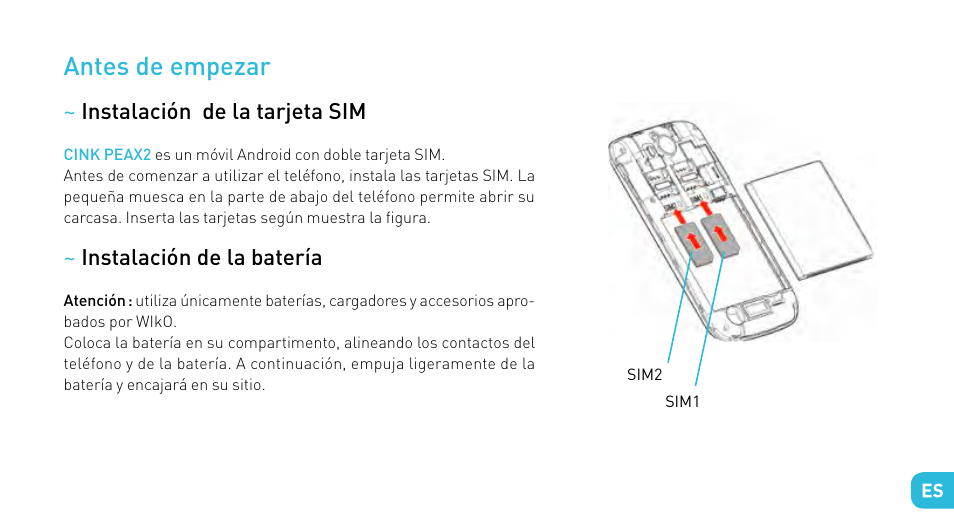Antes de empezar | Wiko CINK PEAX 2 User Manual | Page 81 / 194