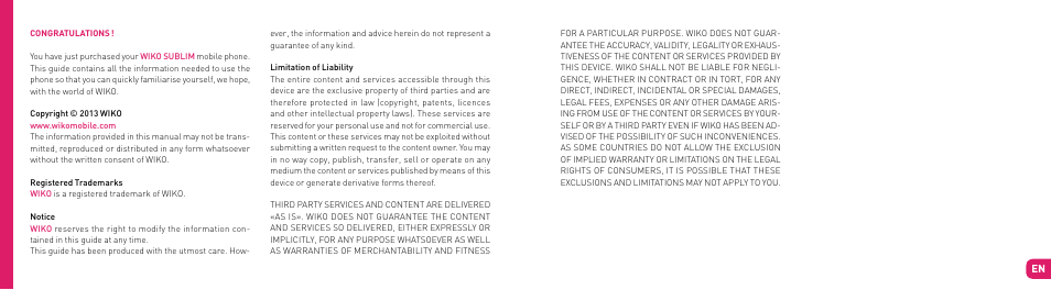 Wiko SUBLIM User Manual | Page 14 / 90