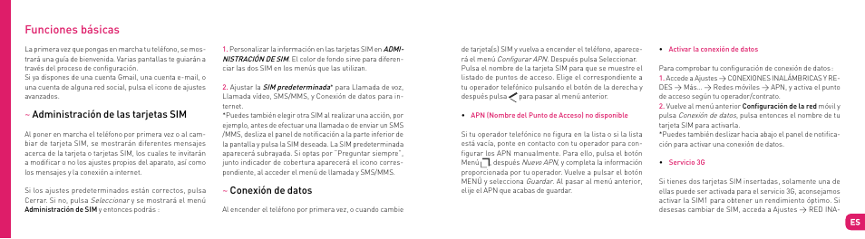 Funciones básicas | Wiko SUBLIM User Manual | Page 40 / 90