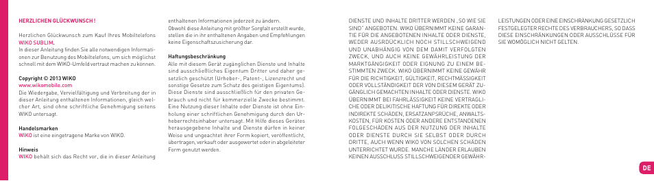 Wiko SUBLIM User Manual | Page 58 / 90