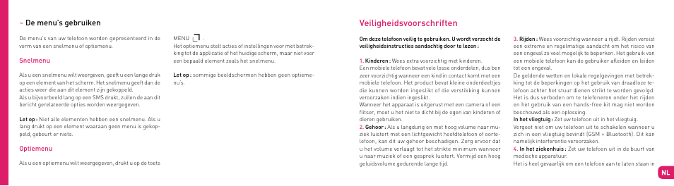 Veiligheidsvoorschriften | Wiko SUBLIM User Manual | Page 75 / 90