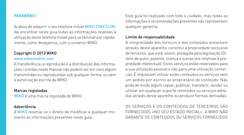 Wiko CINK SLIM User Manual | Page 108 / 210