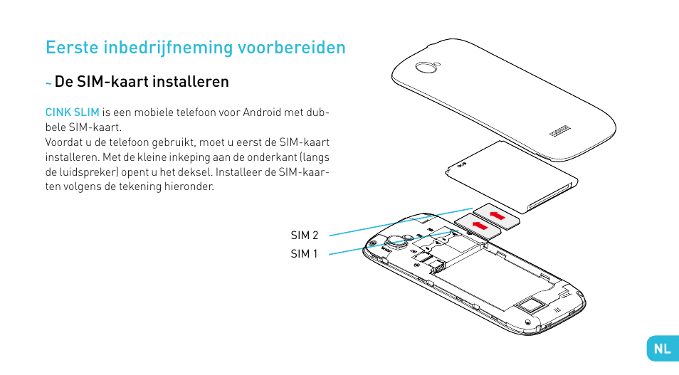 Eerste inbedrijfneming voorbereiden | Wiko CINK SLIM User Manual | Page 165 / 210