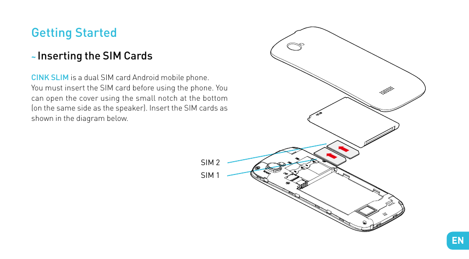 Getting started | Wiko CINK SLIM User Manual | Page 35 / 210