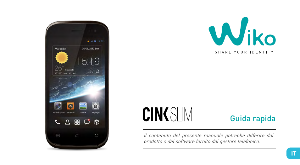 Guida rapida | Wiko CINK SLIM User Manual | Page 55 / 210