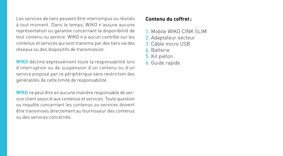 Wiko CINK SLIM User Manual | Page 6 / 210