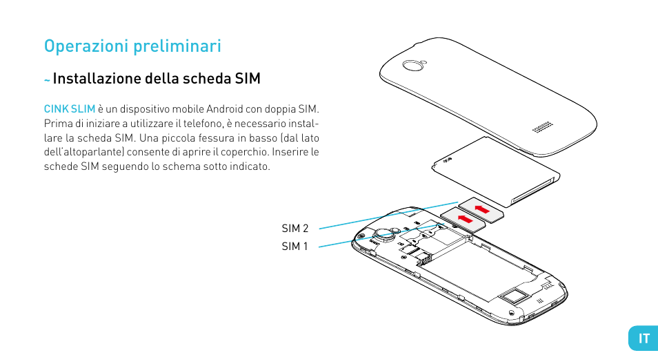 Operazioni preliminari | Wiko CINK SLIM User Manual | Page 61 / 210