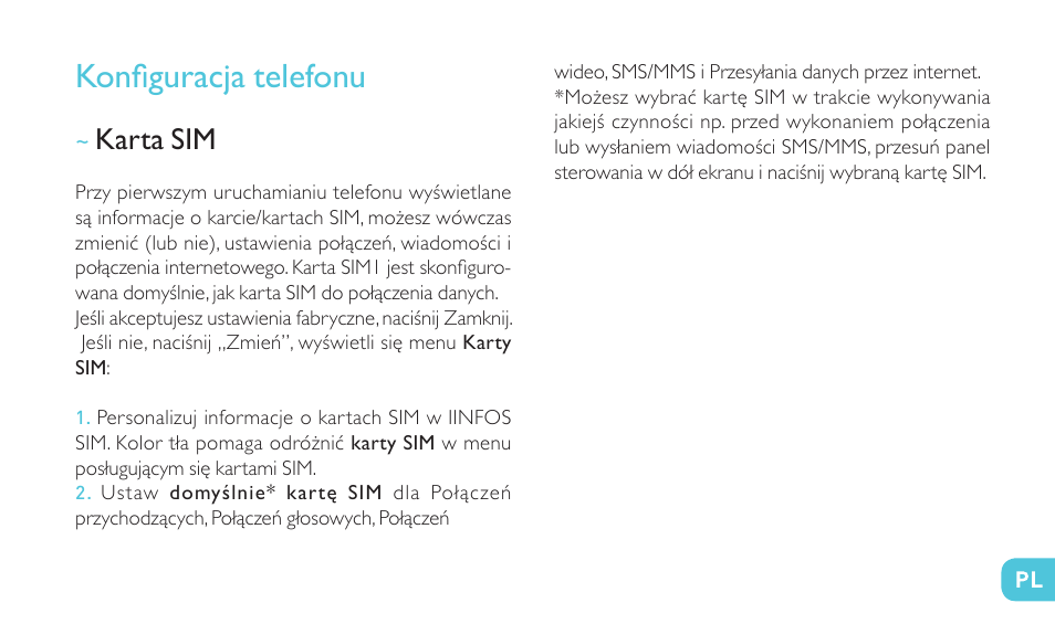 Konfiguracja telefonu | Wiko JIMMY User Manual | Page 219 / 236