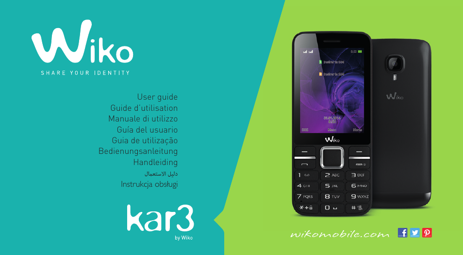 Wiko KAR 3 User Manual | 162 pages