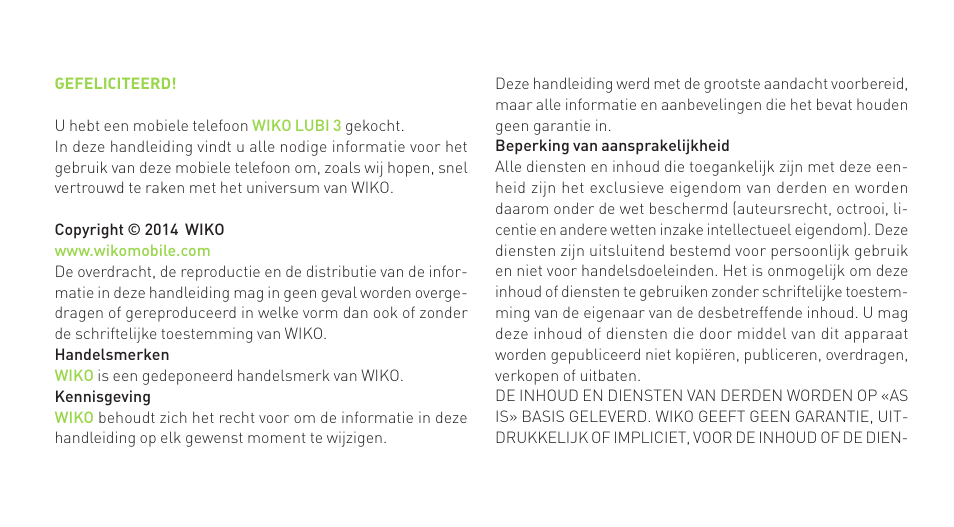 Wiko LUBI 3 User Manual | Page 111 / 162