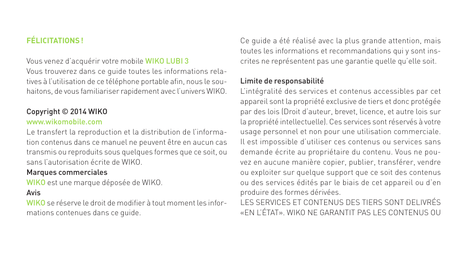 Wiko LUBI 3 User Manual | Page 21 / 162