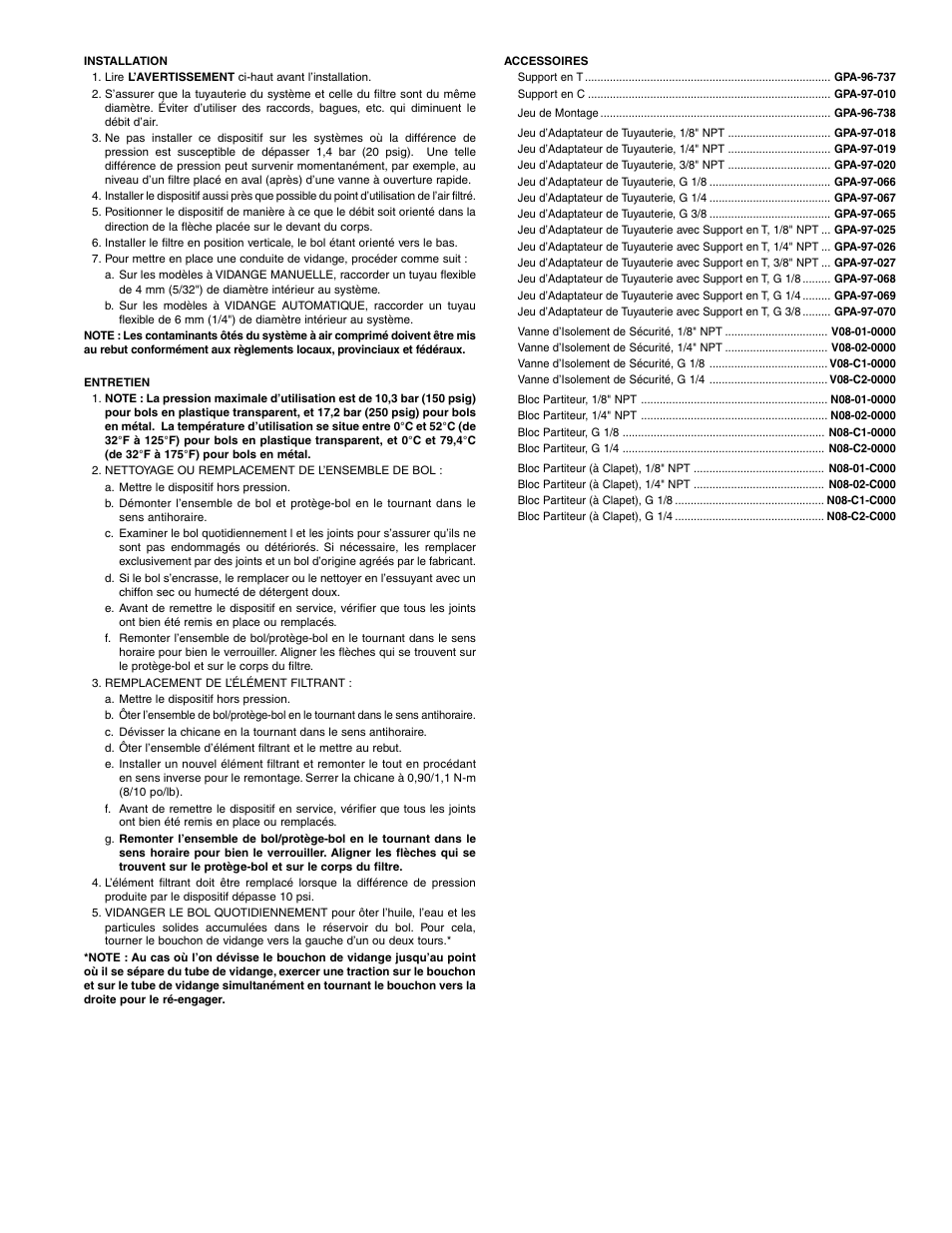 Wilkerson F08 User Manual | Page 3 / 6