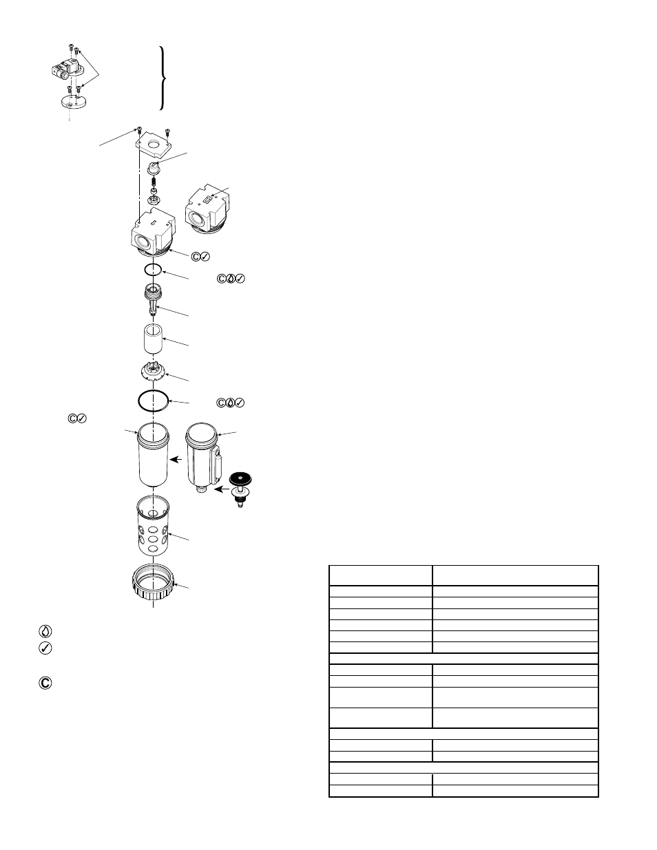 Installation, Operation and service, Service kits available | Wilkerson M12 User Manual | Page 2 / 6