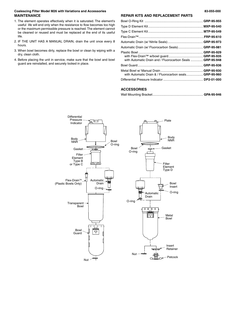 Wilkerson M26 User Manual | Page 2 / 2