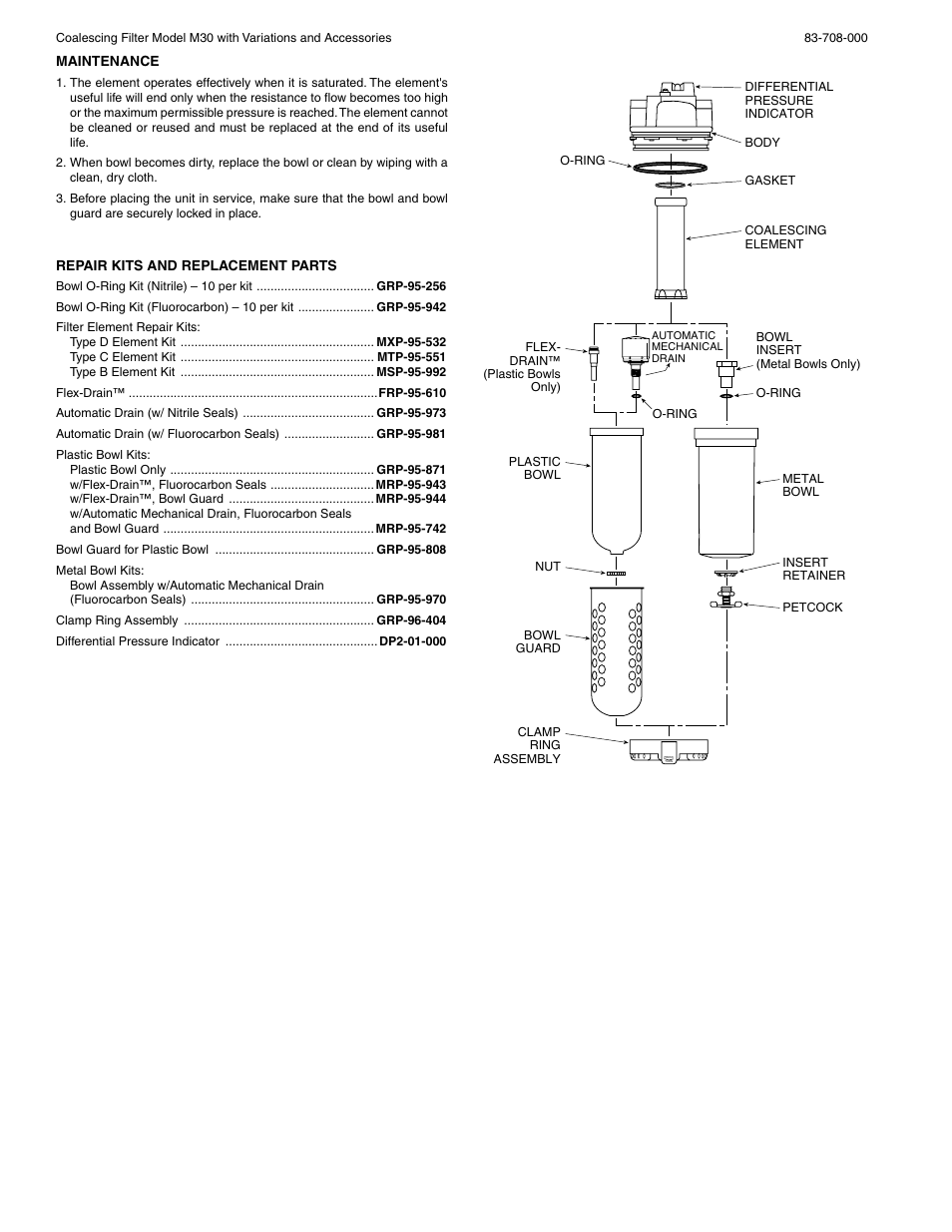 Wilkerson M30 User Manual | Page 2 / 2
