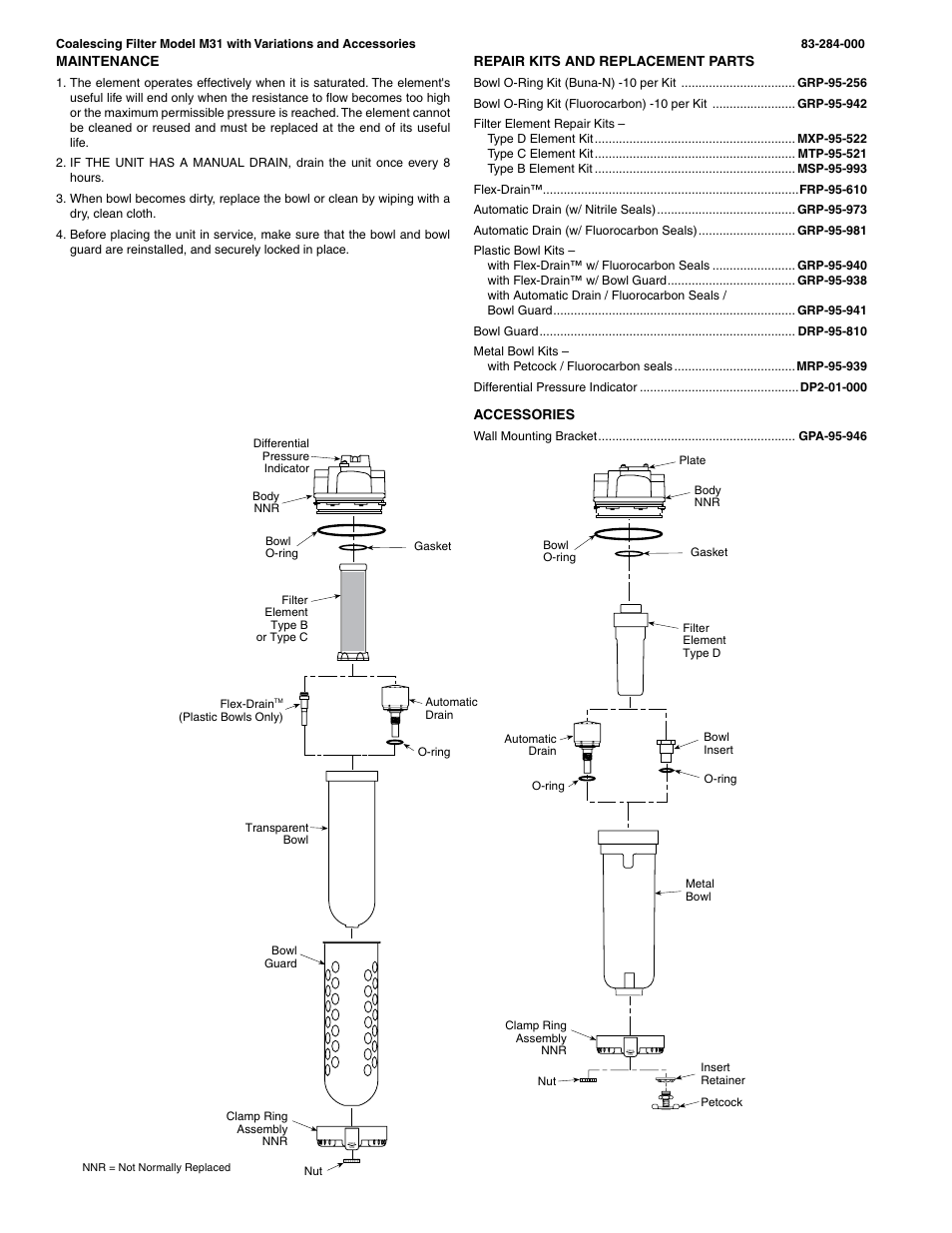Wilkerson M31 User Manual | Page 2 / 2
