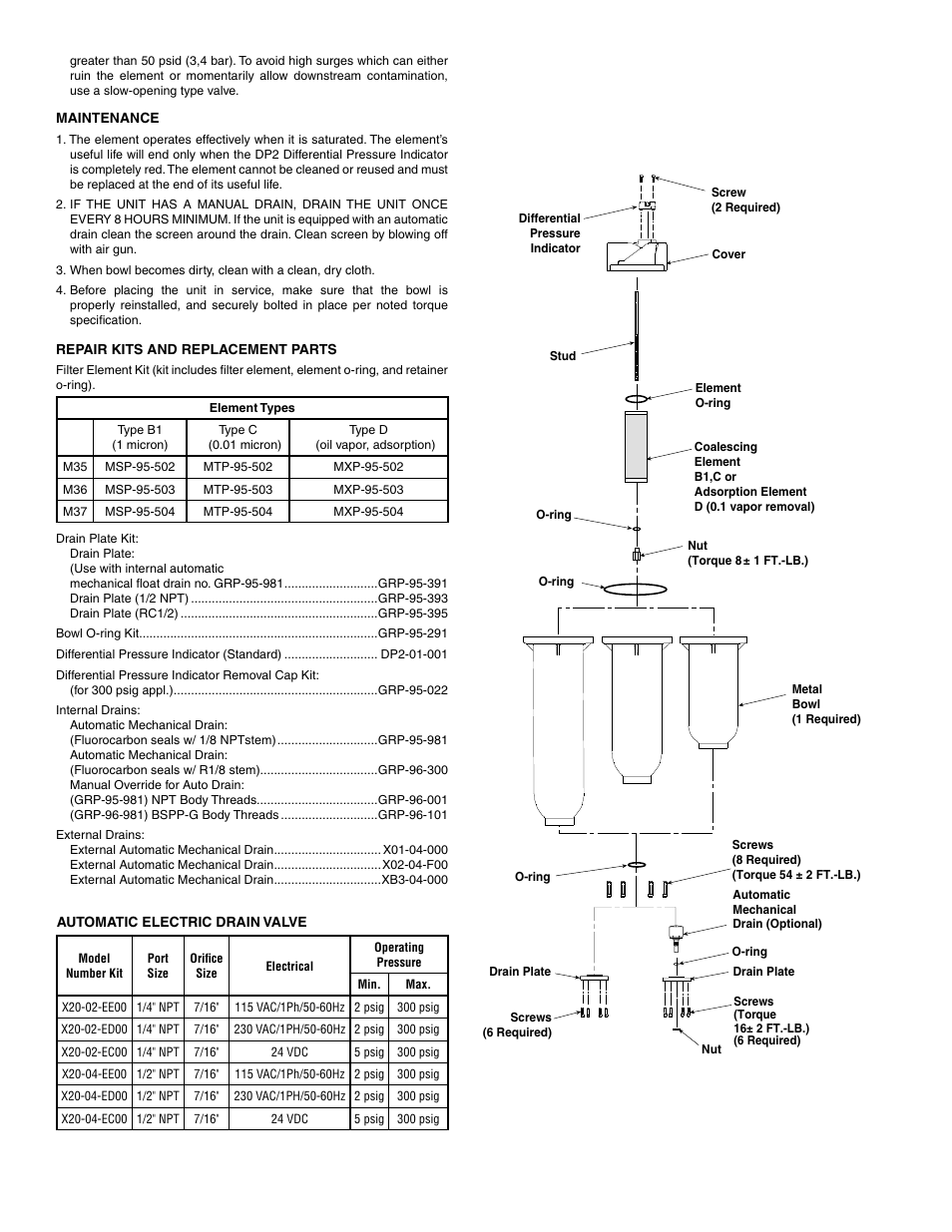 Wilkerson M37 User Manual | Page 2 / 2