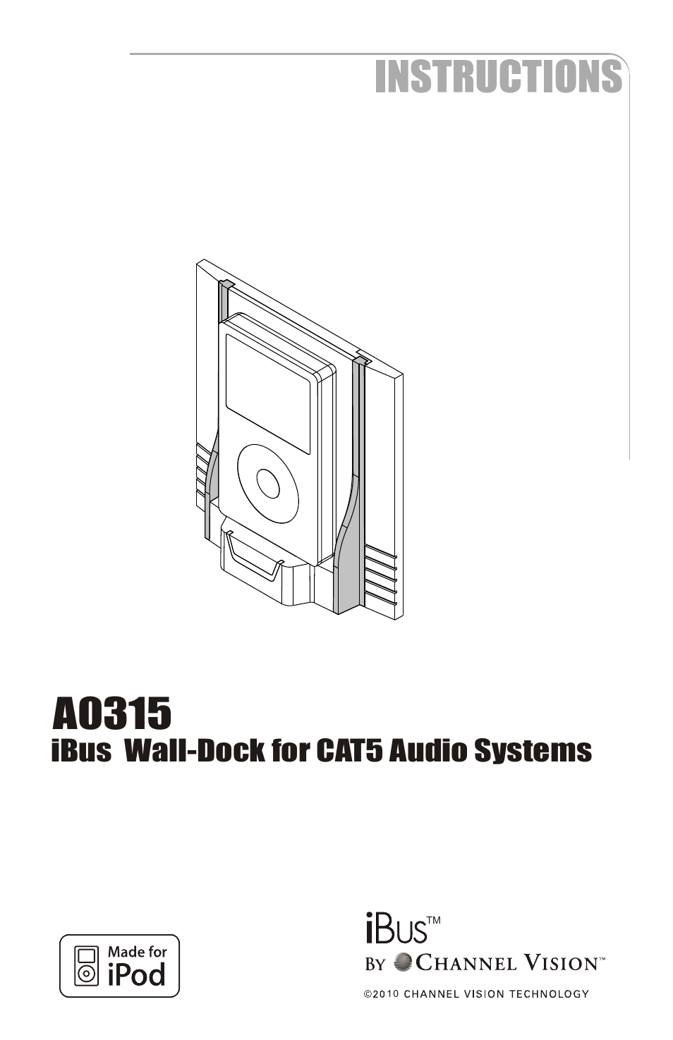 Channel Vision IBUS A0315 User Manual | 5 pages
