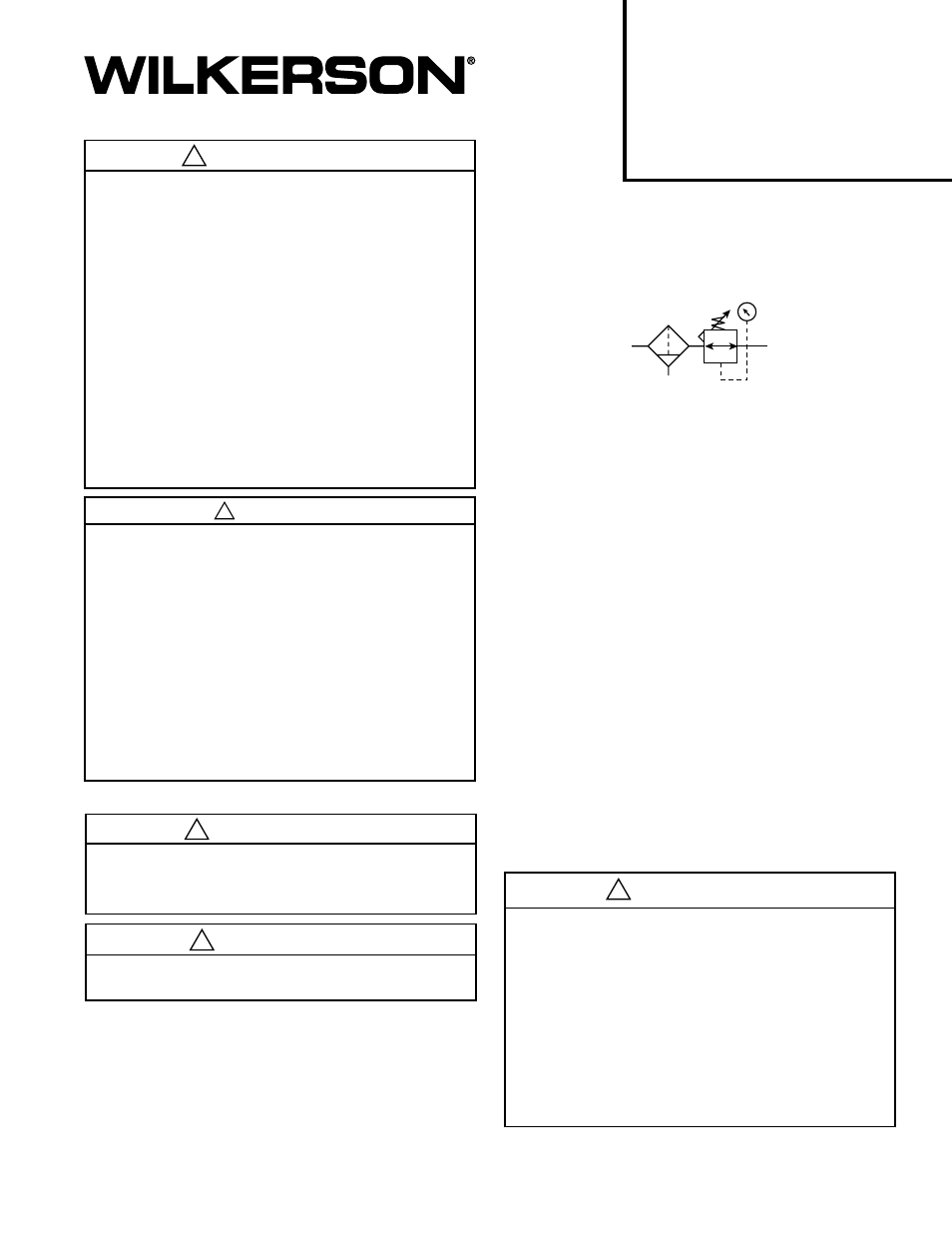 Introduction, Limites d’utilisation, Symbole ansi installation | Fonctionnement, Avertissement, Attention | Wilkerson T12 User Manual | Page 3 / 6