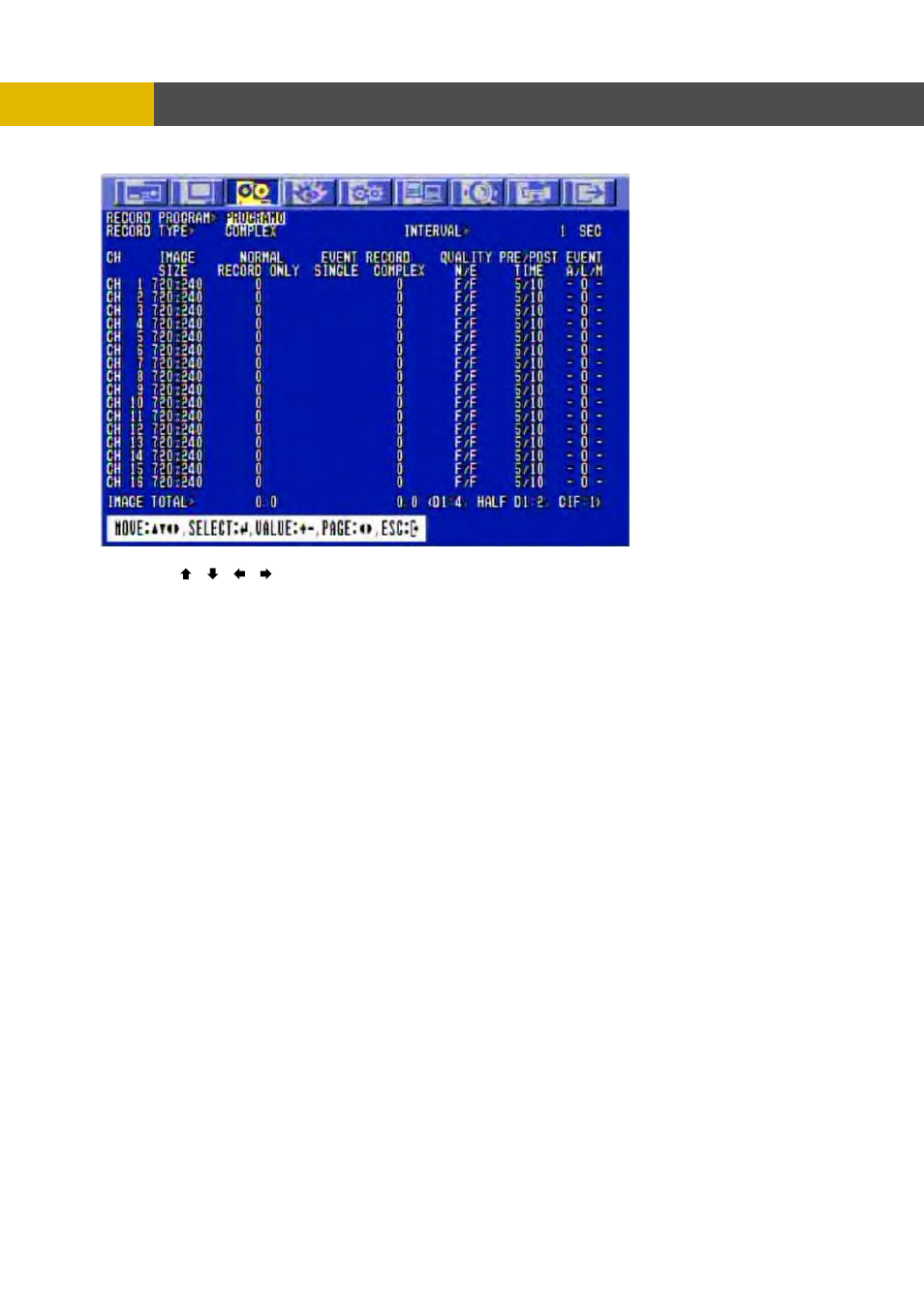 Menu setup | Channel Vision DVR-8N User Manual | Page 49 / 95