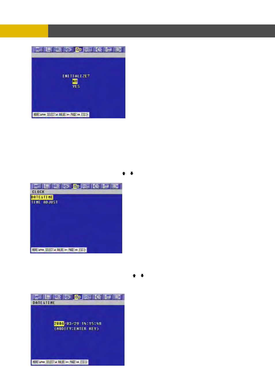 Menu setup, 2 clock | Channel Vision DVR-8N User Manual | Page 60 / 95