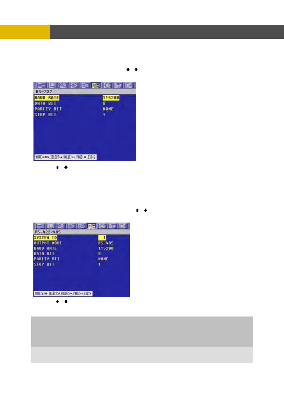 Menu setup, 2 rs 232 | Channel Vision DVR-8N User Manual | Page 69 / 95