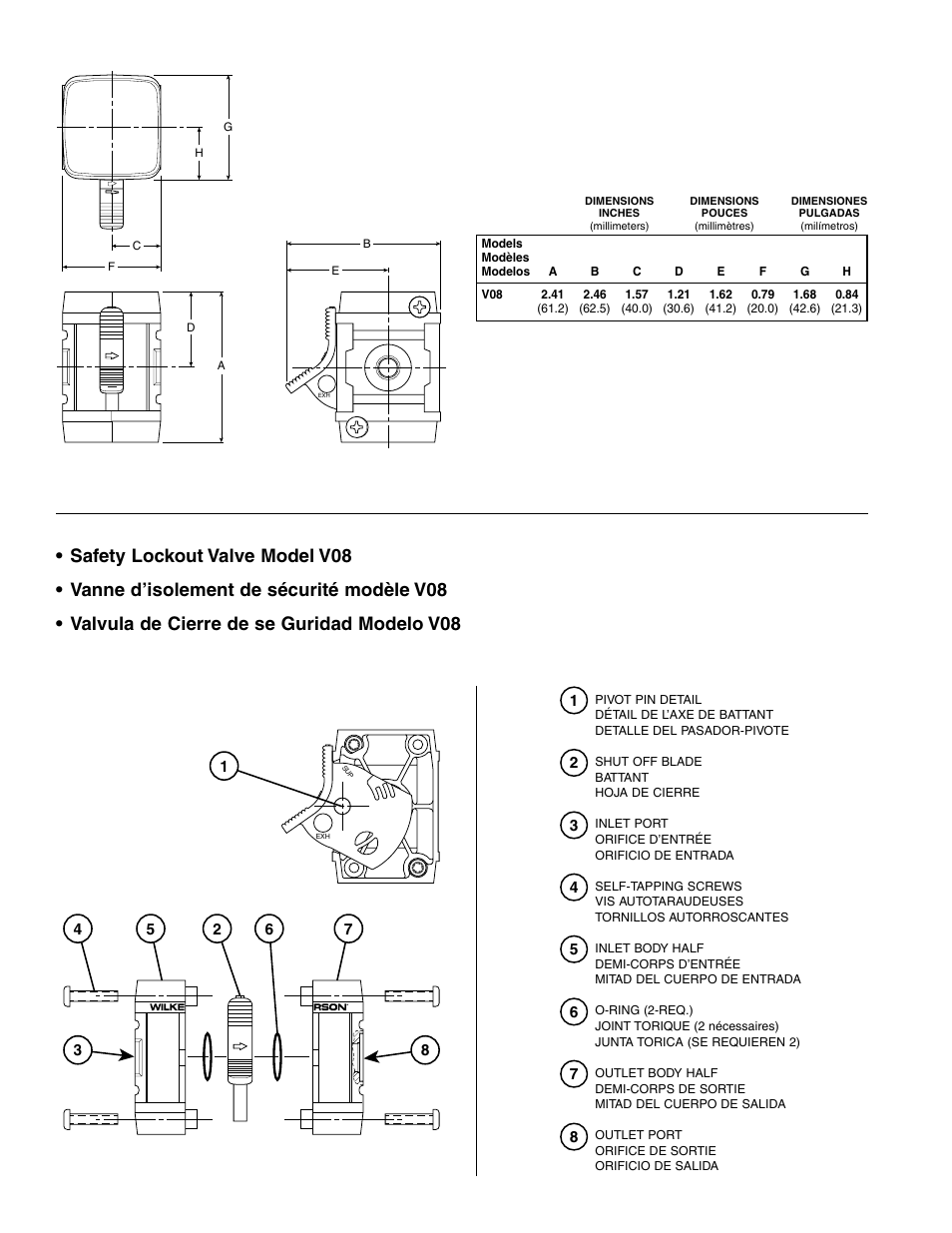 Wilkerson V08 User Manual | Page 4 / 4