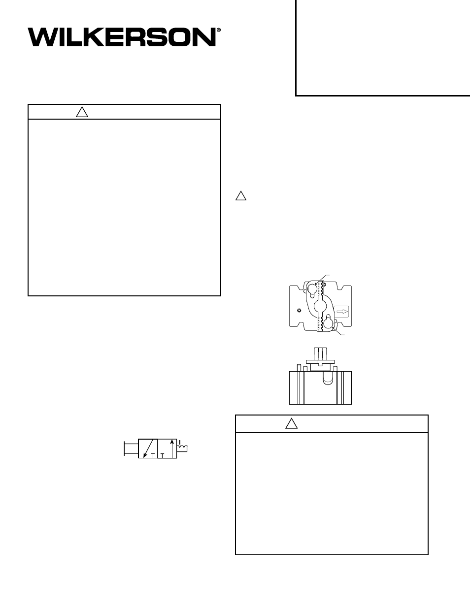 Fonctionnement, Introduction, Limites d’utilisation | Symbole ansi, Installation, Avertissement | Wilkerson V12 User Manual | Page 2 / 3