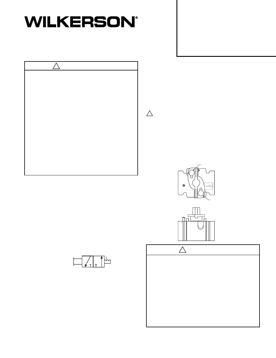 Funcionamiento, Introducción, Límites de aplicación | Símbolos de ansi, Instalación, Advertencia | Wilkerson V12 User Manual | Page 3 / 3