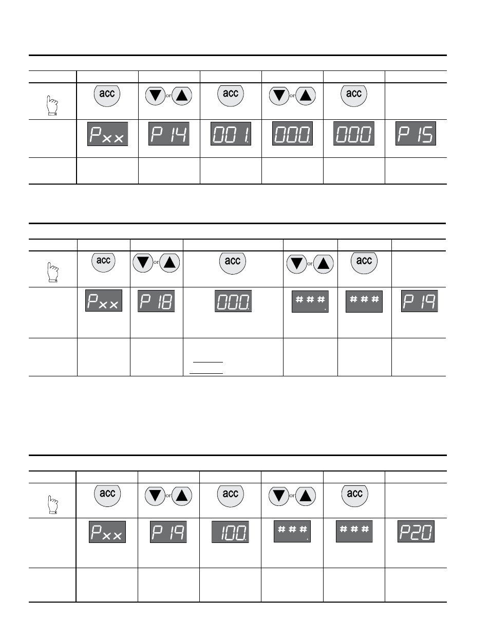 Set pressure scale, Preset minimum pressure, Parameter number 18 – set minimum preset pressure | Set pressure correction, Parameter number 19 – set maximum preset pressure | Wilkerson ER08 User Manual | Page 4 / 8