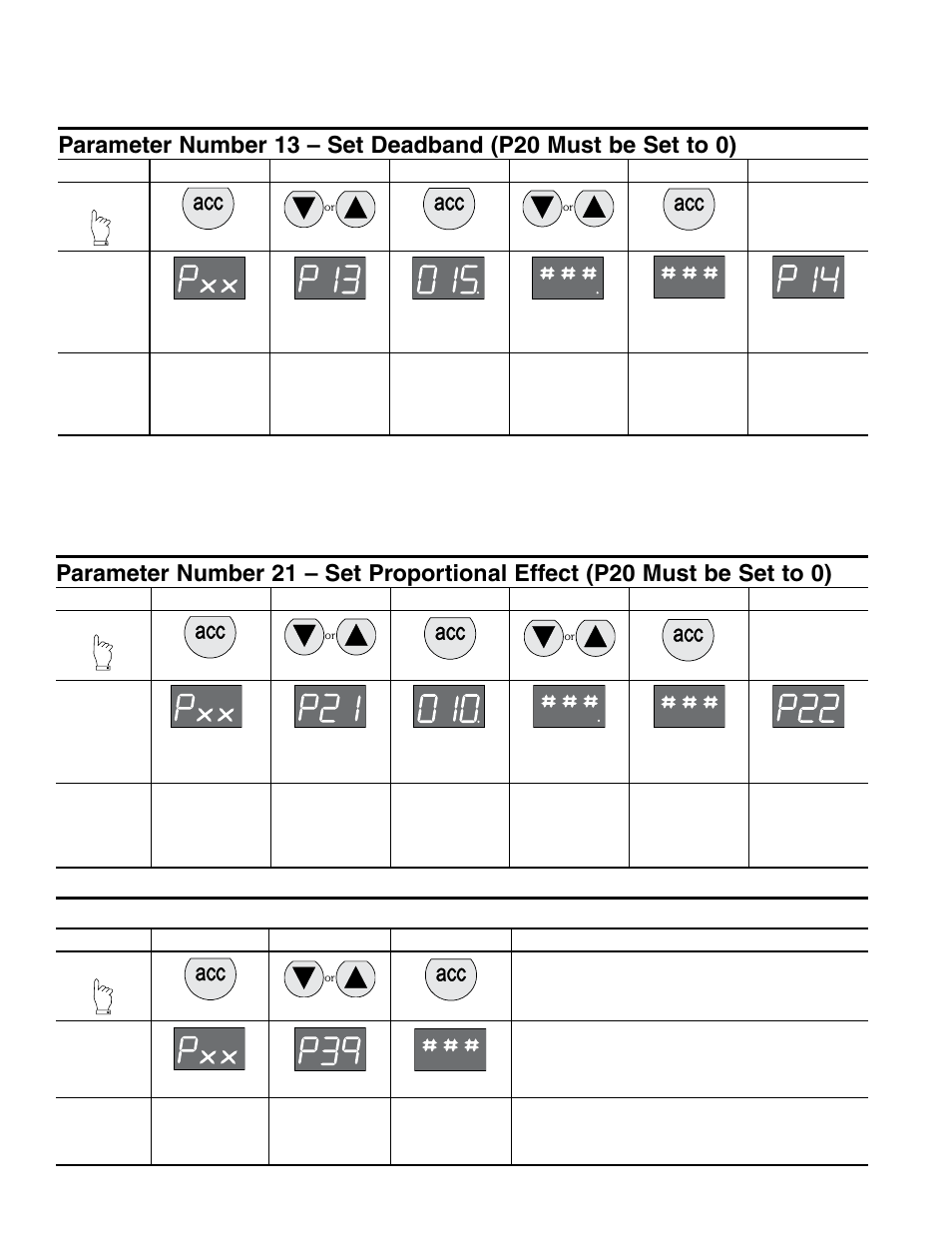 Set deadband, Proportional effect | Wilkerson ER08 User Manual | Page 6 / 8