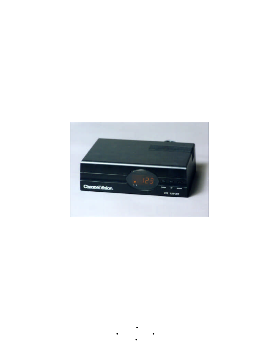 Channel Vision Stereo Receiver User Manual | 9 pages