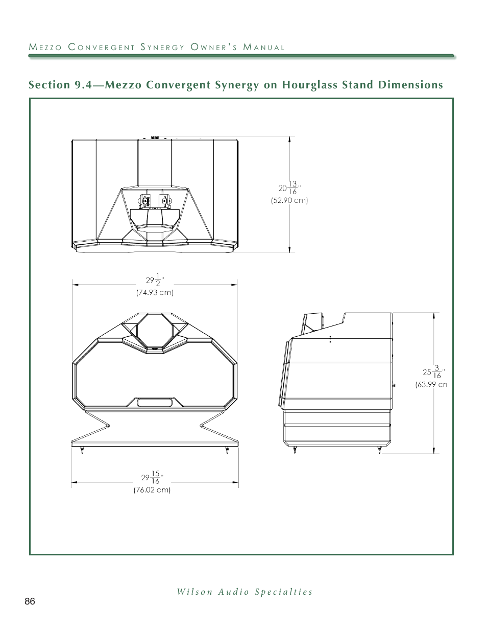 Wilson Audio Mezzo Convergent Synergy User Manual | Page 86 / 97