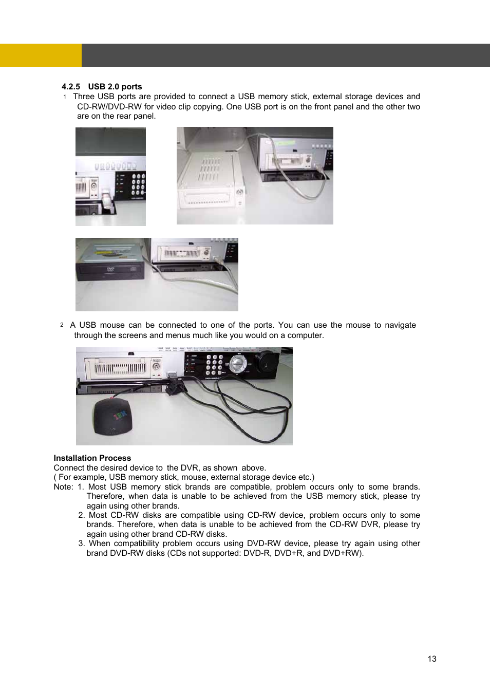 Installation | Channel Vision DVR-4N User Manual | Page 14 / 95