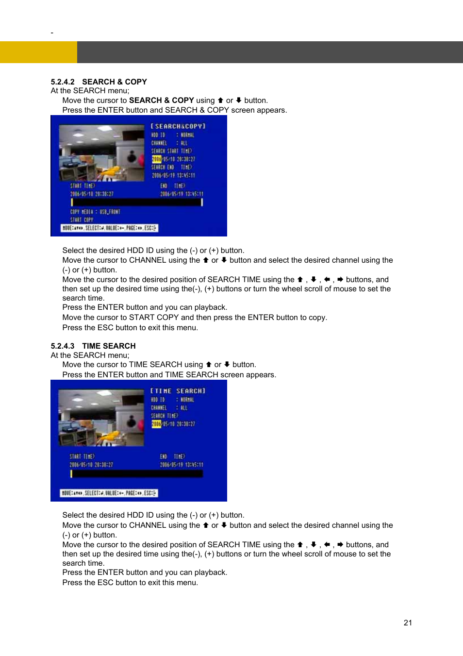 Operation | Channel Vision DVR-4N User Manual | Page 22 / 95