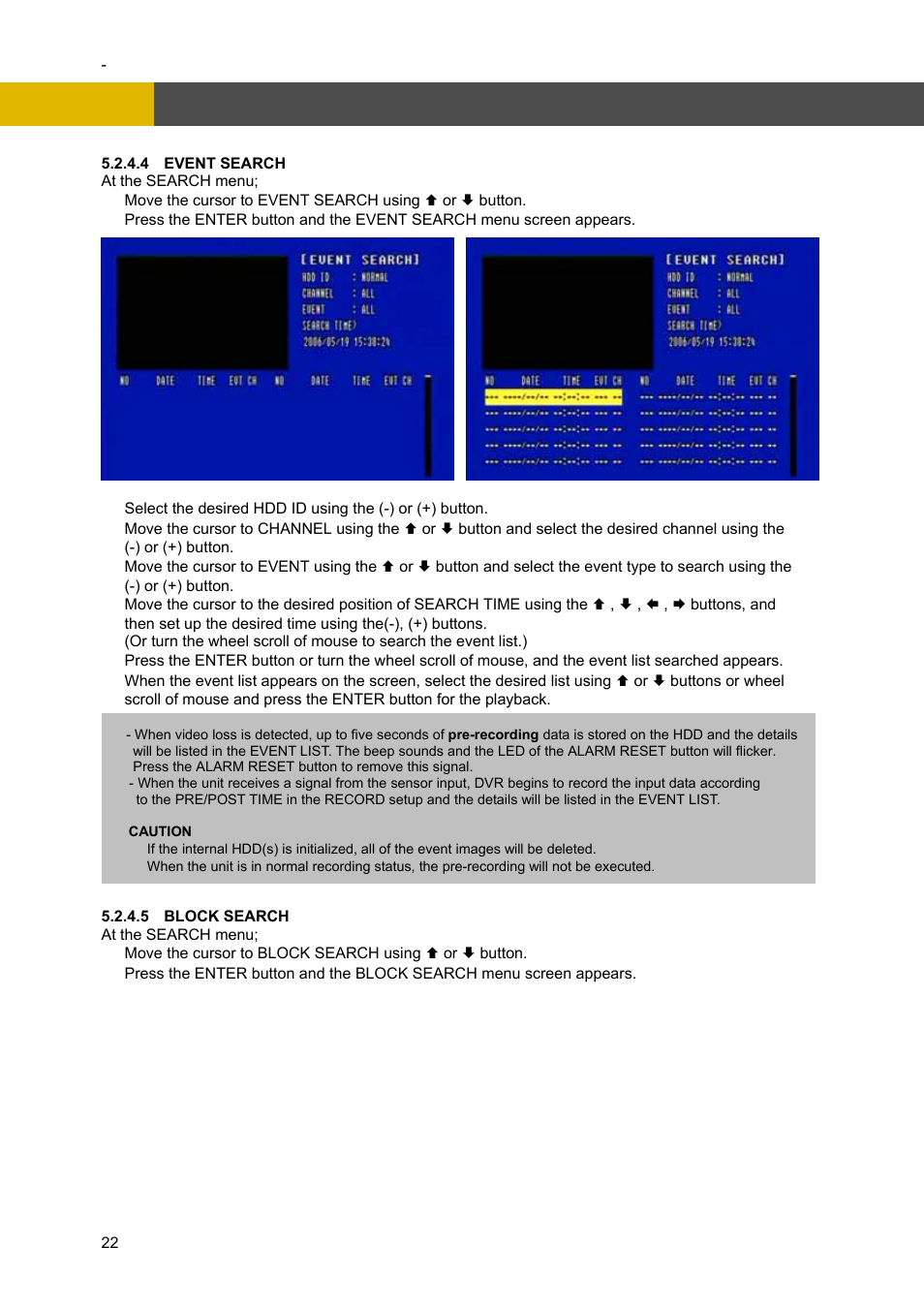 Operation | Channel Vision DVR-4N User Manual | Page 23 / 95