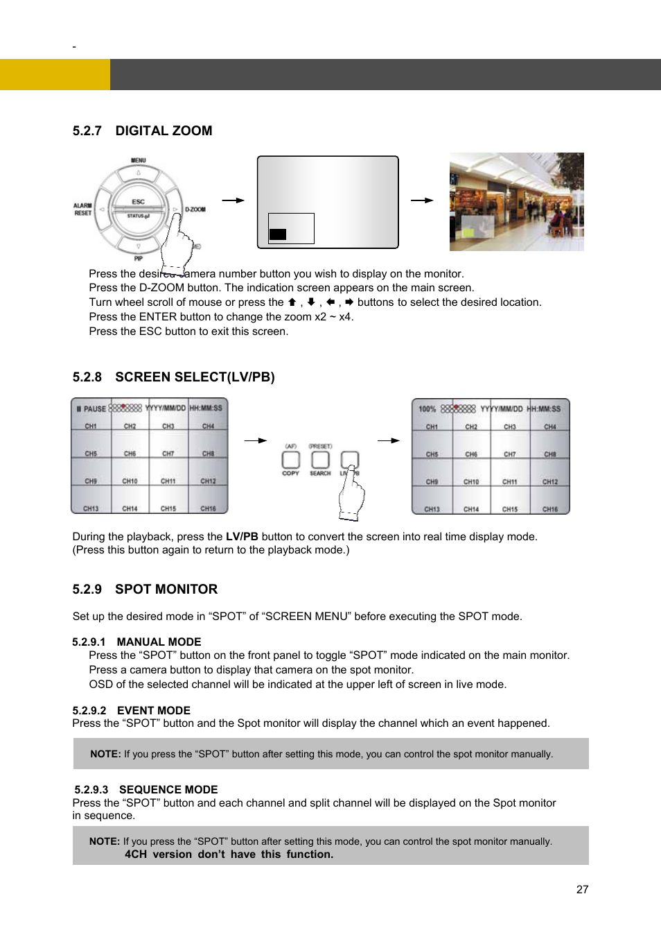 Operation | Channel Vision DVR-4N User Manual | Page 28 / 95