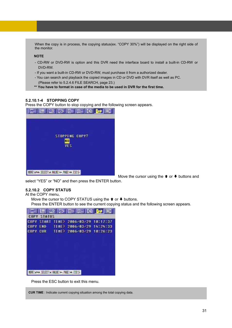 Operation | Channel Vision DVR-4N User Manual | Page 32 / 95