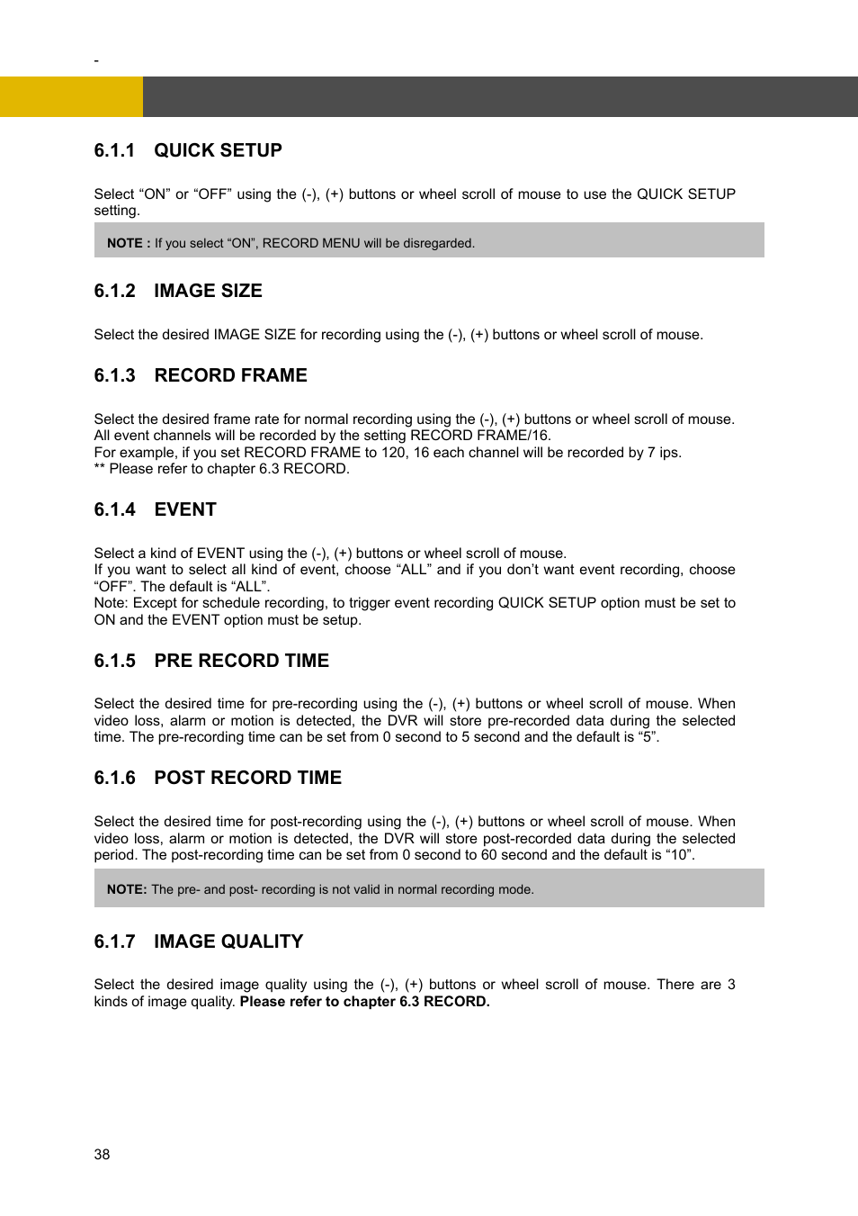 Menu setup | Channel Vision DVR-4N User Manual | Page 39 / 95