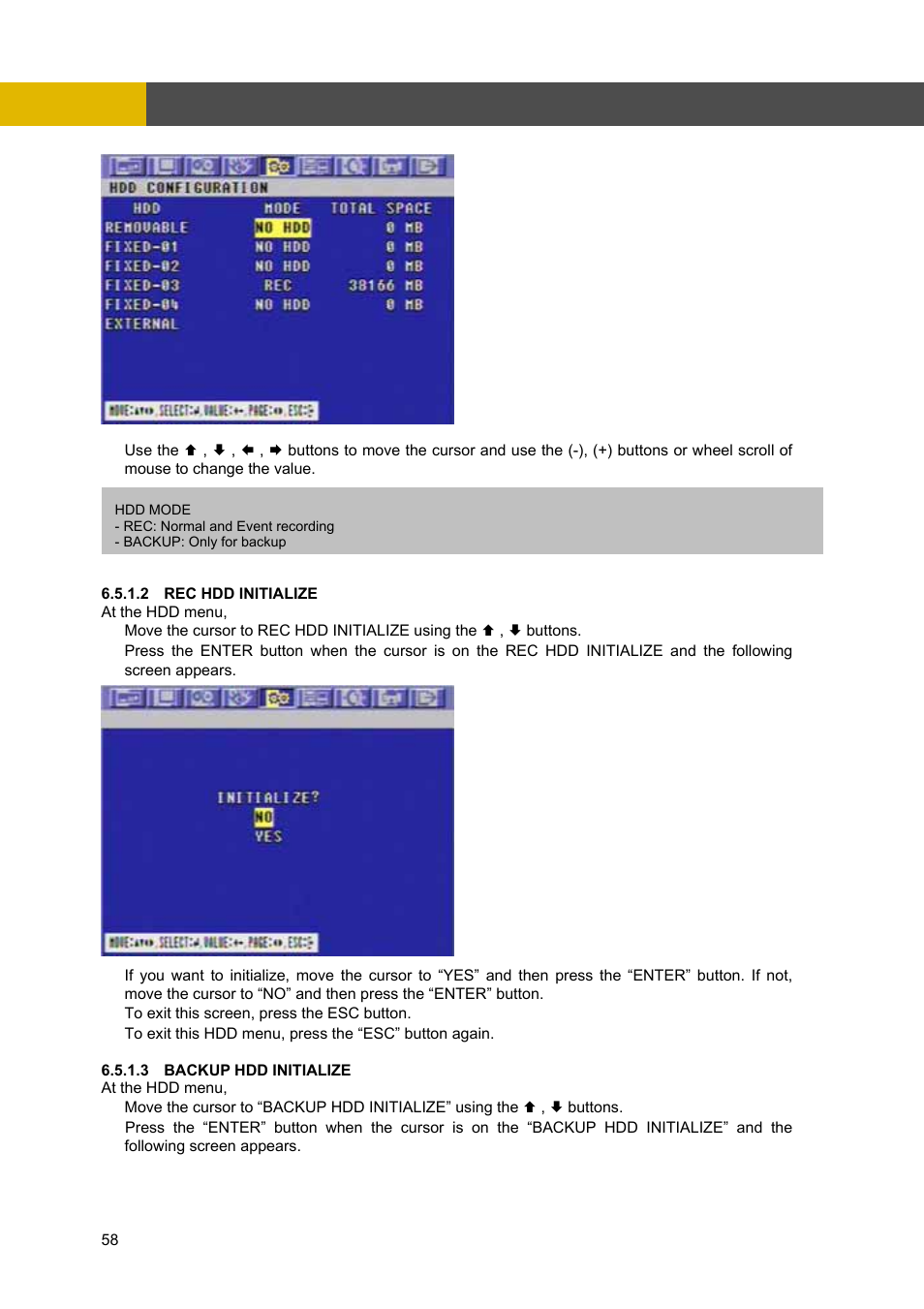 Menu setup | Channel Vision DVR-4N User Manual | Page 59 / 95