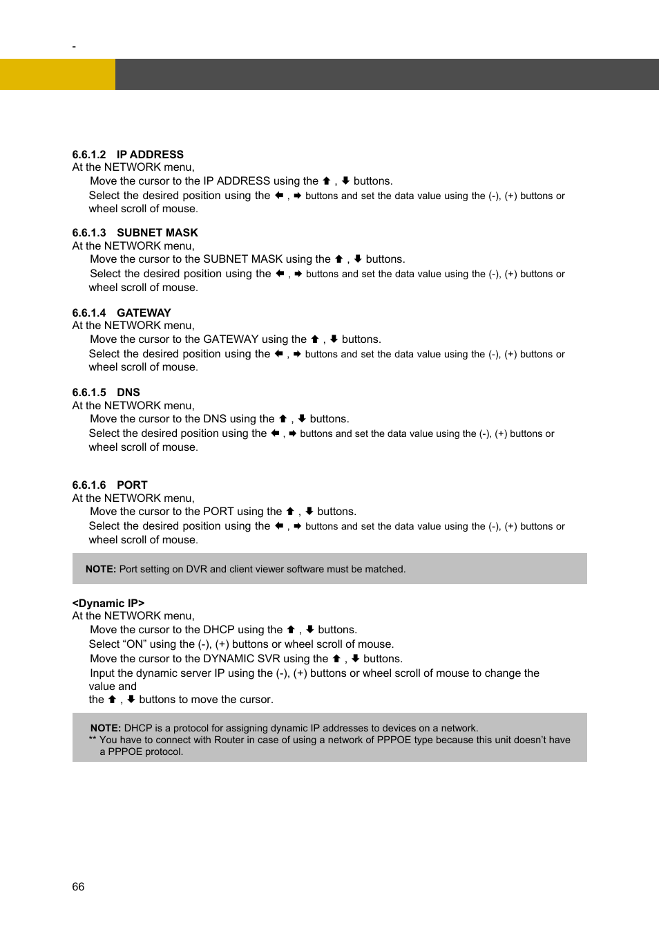 Menu setup | Channel Vision DVR-4N User Manual | Page 67 / 95