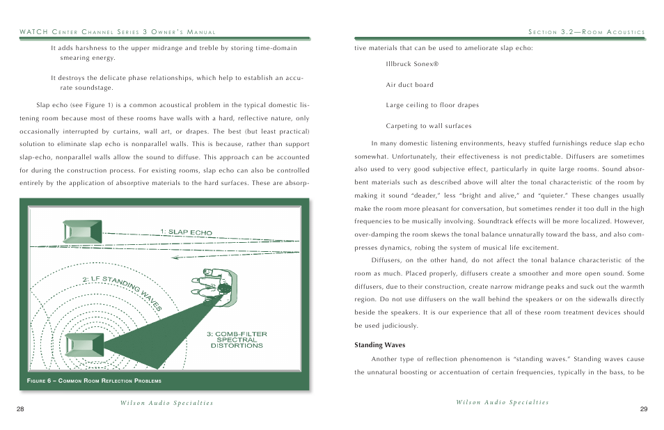 Standing waves | Wilson Audio WATCH Center Series 3 User Manual | Page 15 / 54